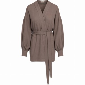 KIMONO LUNA BROWN ORGANIC COTTON