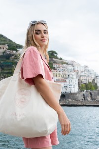BAWEŁNIANA TORBA PLAŻOWA ROSE
